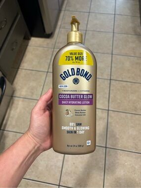 Gold Bond Cocoa Butter Glow Daily Hydrating Lotion - Gold